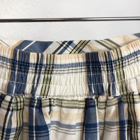 Janie and Jack skirt ivory & blue plaid silk blend size 6-12 months - Picture 7 of 9